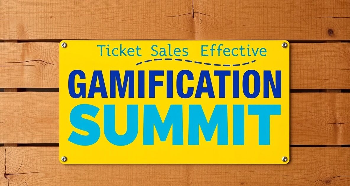 gamificationsummit ticket sales effective