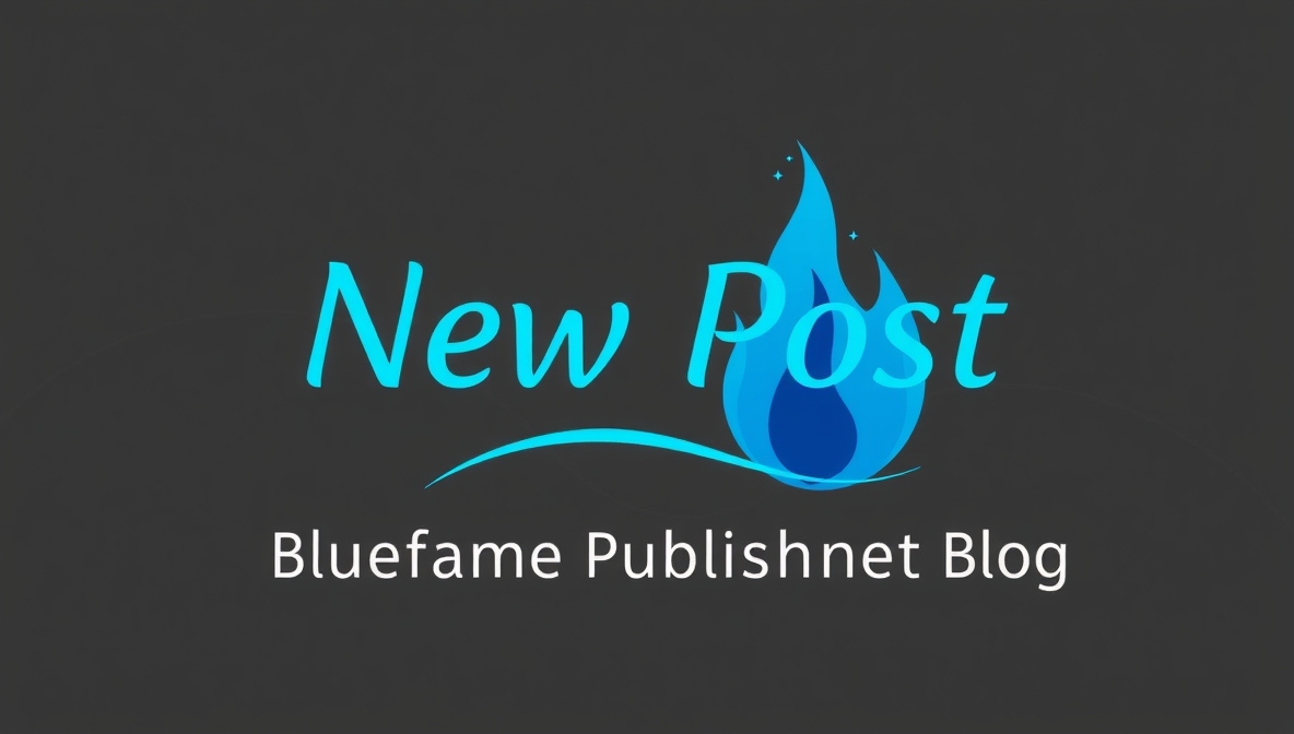 new post blueflame publishingnet blog