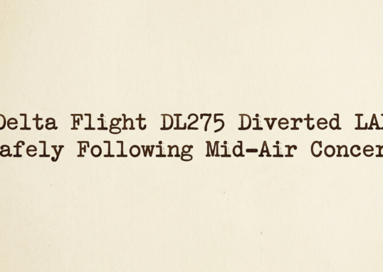 Delta Flight DL275 Diverted LAX