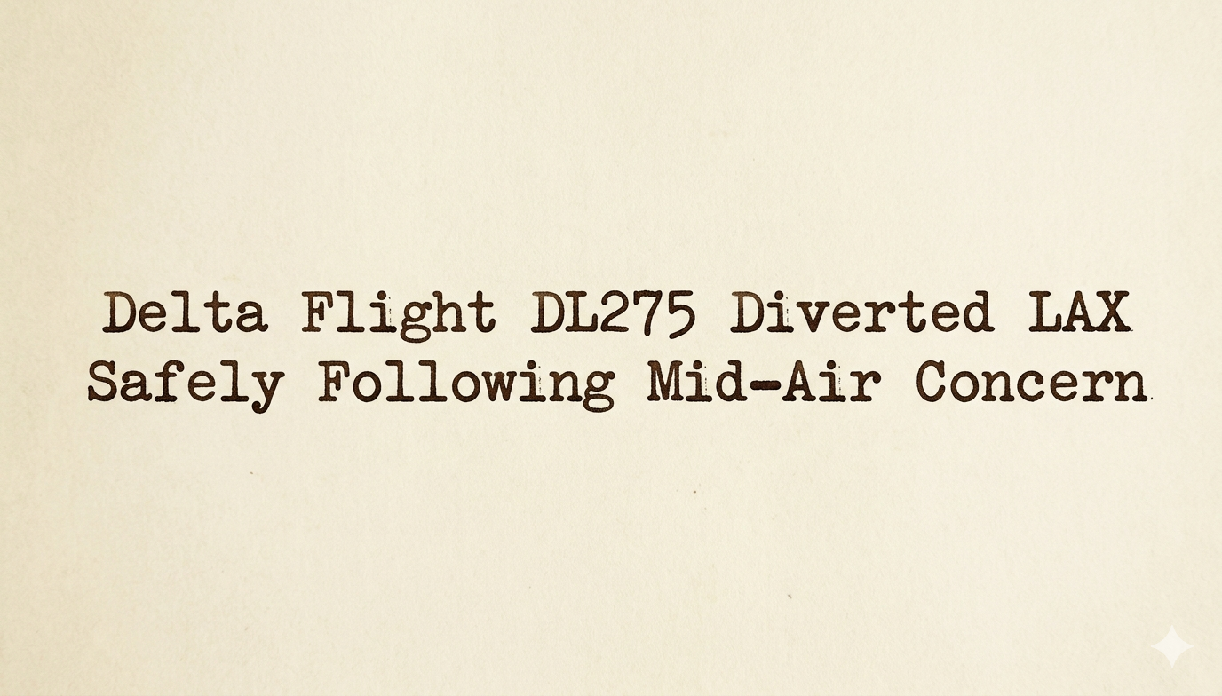 Delta Flight DL275 Diverted LAX