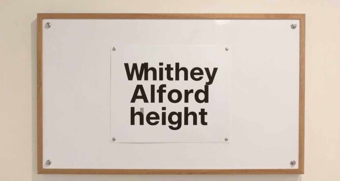 whitney alford height